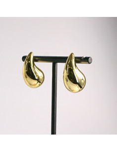 Kolczyki złote duże łezki 2,8cm SREBRNY SZTYFT 925 Lolita... 2