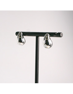 Kolczyki srebrne łezki młotkowane 1,6cm SREBRNY SZTYFT... 2