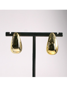 Kolczyki złote łezki proste 2,6cm SREBRNY SZTYFT 925...