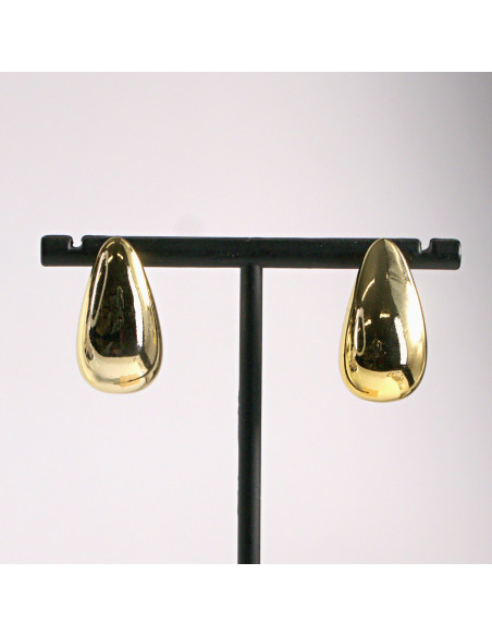 Kolczyki złote łezki proste 2,6cm SREBRNY SZTYFT 925 Lolita Akcesoria