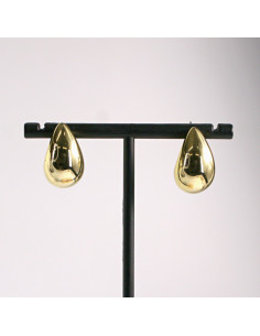 Kolczyki złote krople 2,2cm SREBRNY SZTYFT 925 Lolita...