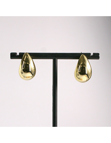 Kolczyki złote krople 2,2cm SREBRNY SZTYFT 925 Lolita Akcesoria