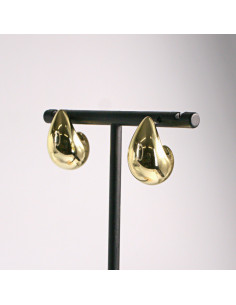 Kolczyki złote krople 2,2cm SREBRNY SZTYFT 925 Lolita... 2