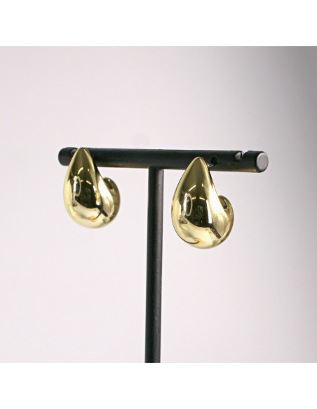 Kolczyki złote krople 2,2cm SREBRNY SZTYFT 925 Lolita Akcesoria