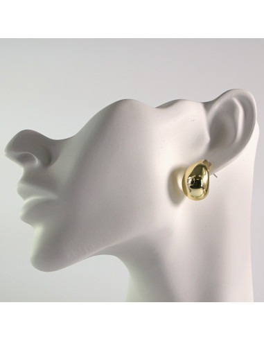 Kolczyki złote krople 2,2cm SREBRNY SZTYFT 925...