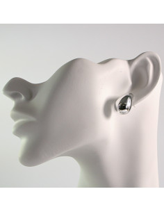 Kolczyki srebrne krople  duże 2,2cm SREBRNY SZTYFT 925...