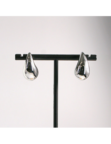 Kolczyki srebrne krople  duże 2,2cm SREBRNY...