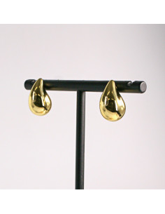 Kolczyki złote krople  1,6cm SREBRNY SZTYFT 925 Lolita... 2