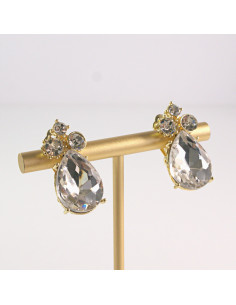 Klipsy do Uszu Lolita Akcesoria Klips do Ucha CRYSTAL...