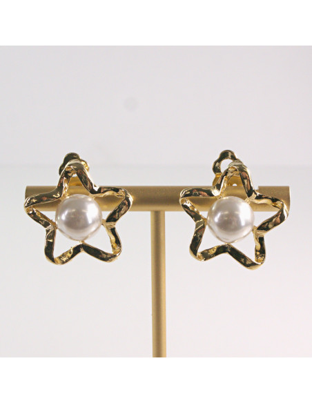 Klipsy do Uszu Lolita Accessories Klips do Ucha ZŁOTE GWIAZKI GWIAZDY