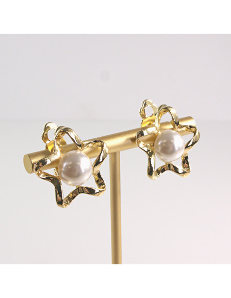 Klipsy do Uszu Lolita Accessories Klips do Ucha ZŁOTE GWIAZKI GWIAZDY