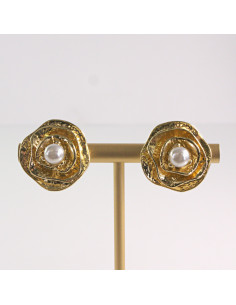 Klipsy do Uszu Lolita Akcesoria Klips do Ucha ZŁOTE...