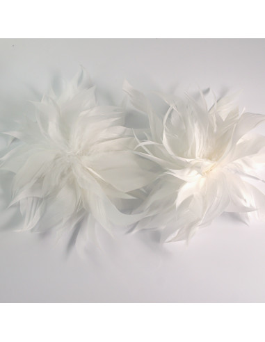 KWIAT Z PIÓR BROSZKA PRZYPINKA PIÓRA LOLITA...