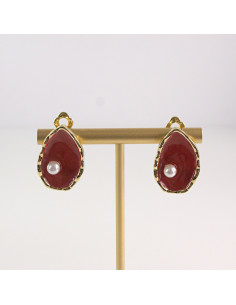 Klipsy do Uszu Lolita Akcesoria Klips do UCHA CZERWONE...