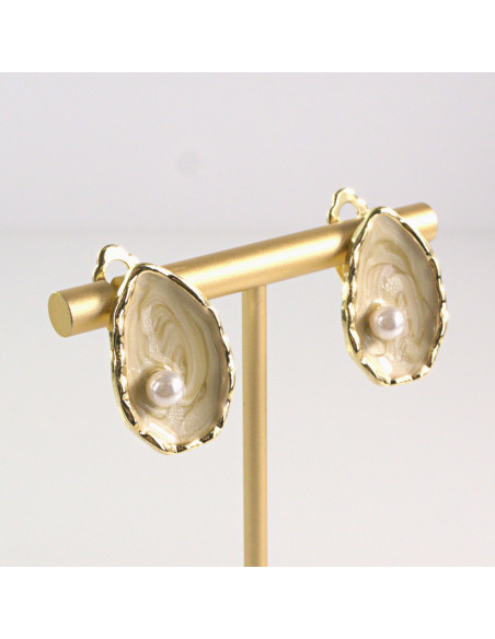 Klipsy do Uszu Lolita Akcesoria Klips do UCHA ŁEZKI Z PEREŁKĄ