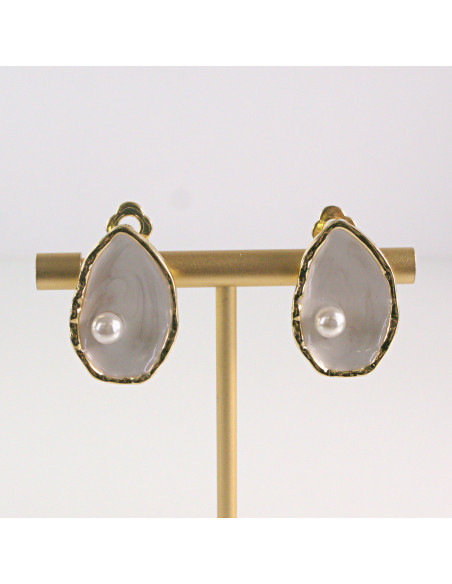 Klipsy do Uszu Lolita Akcesoria Klips do UCHA  ŁEZKI Z PEREŁKĄ