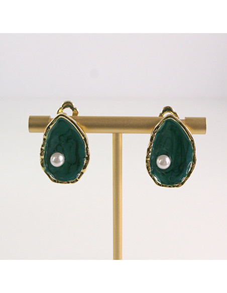 Klipsy do Uszu Lolita Akcesoria Klips do UCHA  ŁEZKI Z PEREŁKĄ