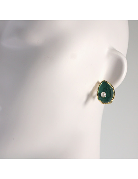 Klipsy do Uszu Lolita Akcesoria Klips do UCHA  ŁEZKI Z PEREŁKĄ