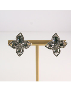 Klipsy do Uszu Lolita Akcesoria Klips do UCHA  SREBRNE...