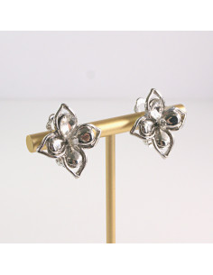 Klipsy do Uszu Lolita Akcesoria Klips do UCHA  SREBRNE... 2