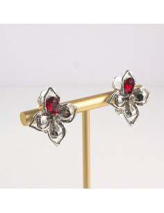 Klipsy do Uszu Lolita Akcesoria Klips do UCHA  SREBRNE... 2