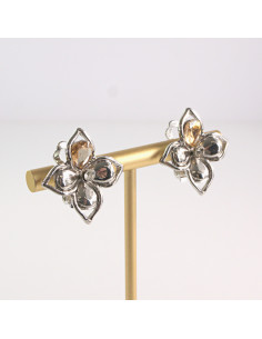 Klipsy do Uszu Lolita Akcesoria Klips do UCHA  SREBRNE... 2