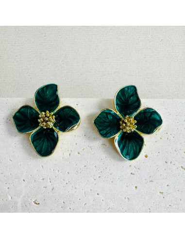 Kolczyki ZIELONE KWIATKI Lolita Accessories...