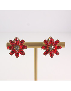 Klipsy do Uszu Lolita Akcesoria Klips do UCHA CZERWONE...