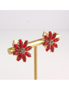 Klipsy do Uszu Lolita Akcesoria Klips do UCHA CZERWONE... 2