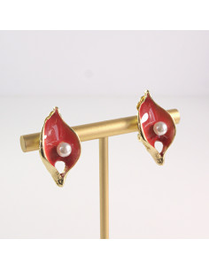 Klipsy do Uszu Lolita Akcesoria Klips do UCHA CZERWONE... 2