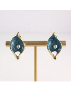 Klipsy do Uszu Lolita Akcesoria Klips do UCHA NIEBIESKIE...