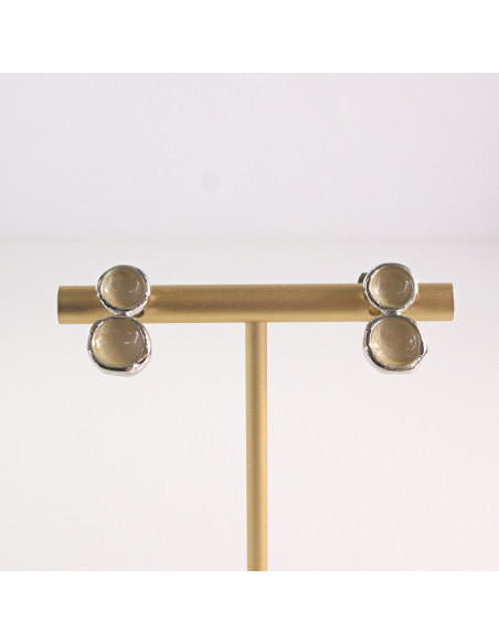 Klipsy do Uszu Lolita Akcesoria Klips do UCHA MINIMALIZM BEŻOWE