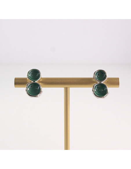 Klipsy do Uszu Lolita Akcesoria Klips do UCHA MINIMALIZM ZIELONE