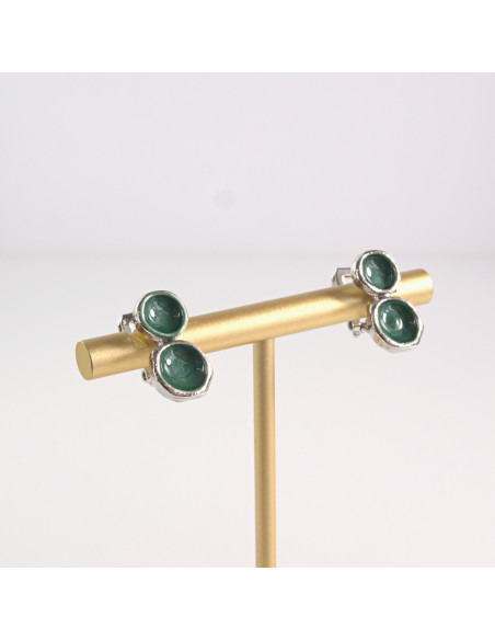 Klipsy do Uszu Lolita Akcesoria Klips do UCHA MINIMALIZM ZIELONE