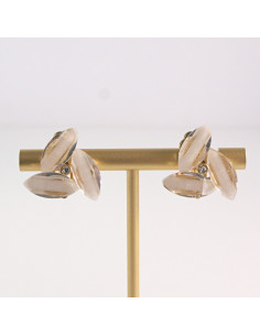 Klipsy do Uszu Lolita Akcesoria Klips do UCHA KREMOWE ECRU