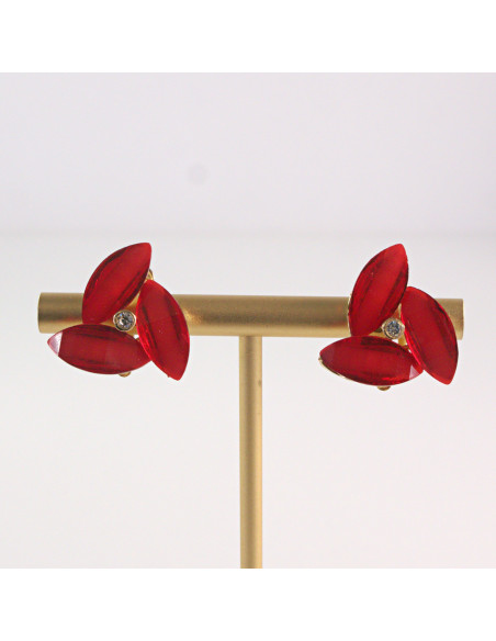 Klipsy do Uszu Lolita Akcesoria Klips do UCHA CZERWONE