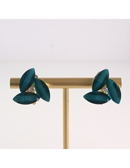 Klipsy do Uszu Lolita Akcesoria Klips do UCHA ZIELONE