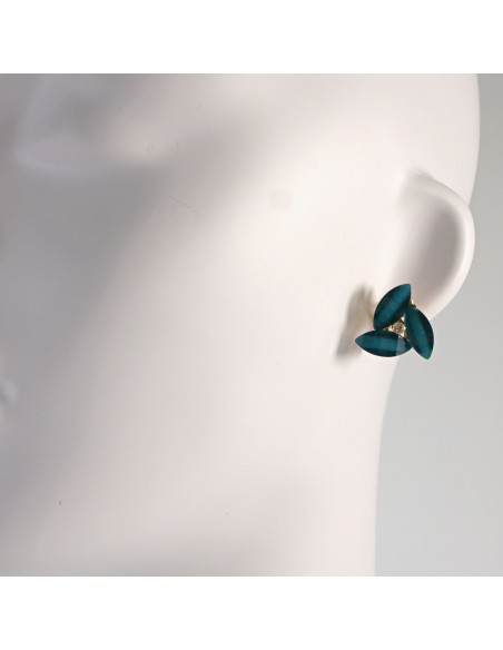 Klipsy do Uszu Lolita Akcesoria Klips do UCHA ZIELONE