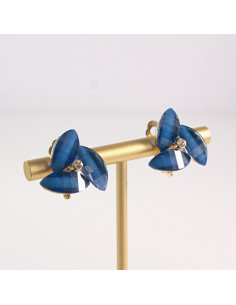 Klipsy do Uszu Lolita Akcesoria Klips do UCHA NIEBIESKI