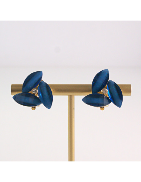 Klipsy do Uszu Lolita Akcesoria Klips do UCHA NIEBIESKI