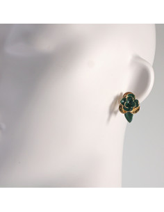 Klipsy do Uszu Lolita Akcesoria Klips do UCHA ZIELONE... 2