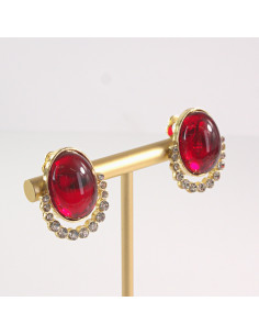 Klipsy do Uszu Lolita Akcesoria Klips do UCHA CZERWONE... 2