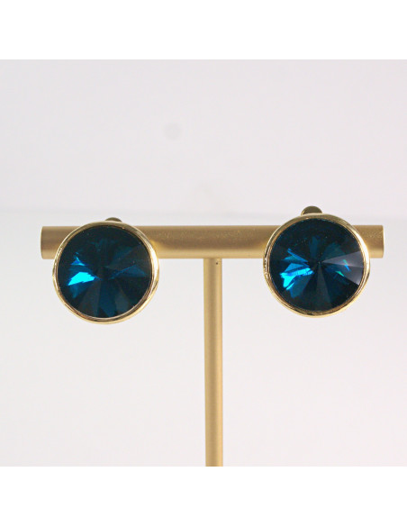 Klipsy do Uszu Lolita Akcesoria Klips do UCHA GRANATOWE GUZIKI