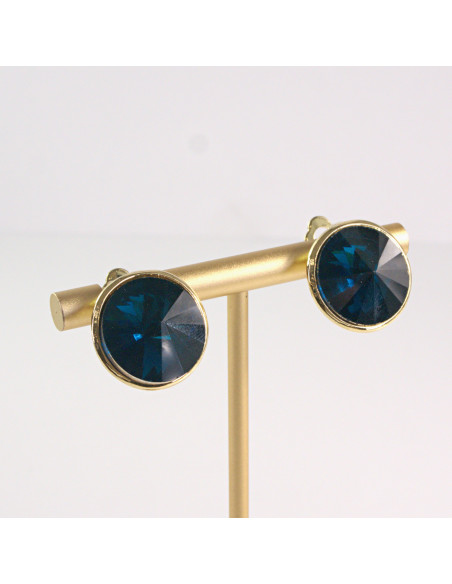 Klipsy do Uszu Lolita Akcesoria Klips do UCHA GRANATOWE GUZIKI