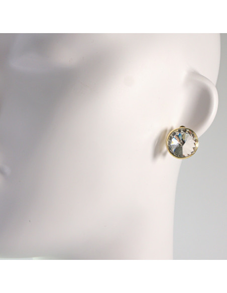 Klipsy do Uszu Lolita Akcesoria Klips do UCHA CRYSTAL GUZIKI