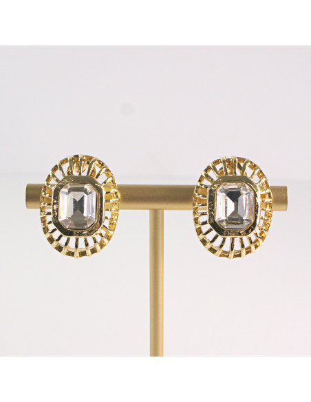 Klipsy do Uszu Lolita Akcesoria Klips do UCHA CRYSTAL ROZETA