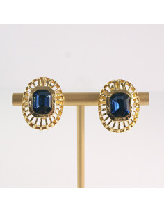 Klipsy do Uszu Lolita Akcesoria Klips do UCHA GRANATOWA...