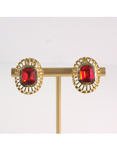 Klipsy do Uszu Lolita Akcesoria Klips do UCHA CZERWONA...