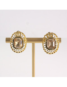 Klipsy do Uszu Lolita Akcesoria Klips do UCHA ZŁOTA ROZETA