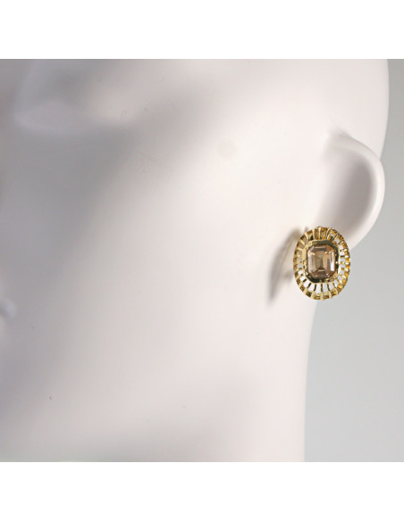 Klipsy do Uszu Lolita Akcesoria Klips do UCHA ZŁOTA ROZETA